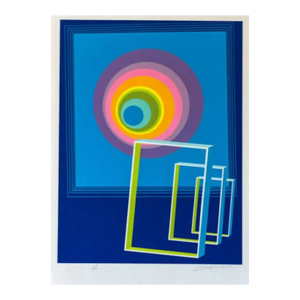 1970s Rita Simon Spacescape Hand Signed Numbered Screenprint
