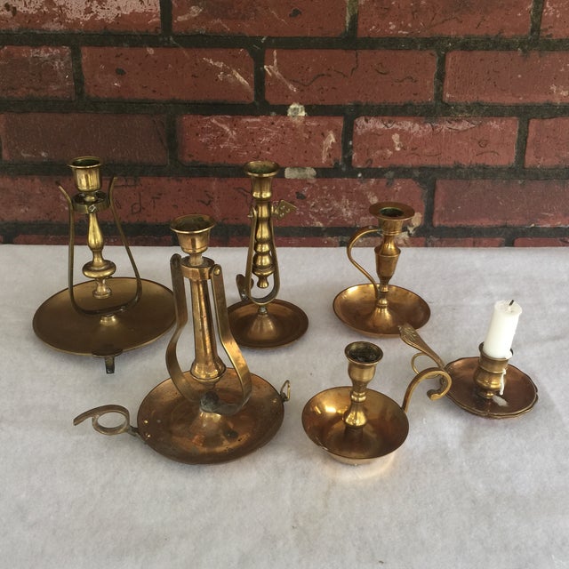 Nautical Brass Candle Holders** Set of 6 Chairish