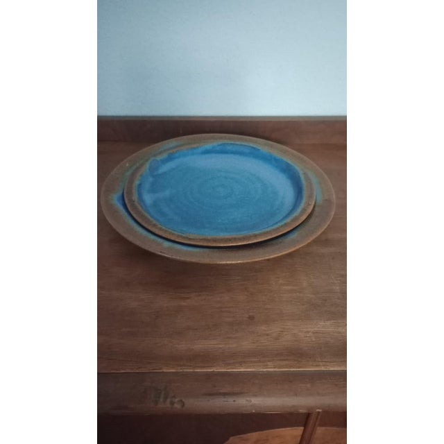 Mid 20th Century Vintage Ceramic Collectible Pottery Set of 3 Pieces For Sale - Image 5 of 11