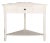 Gomez 1 Drawer 1 Shelf Corner Table in Ivory For Sale