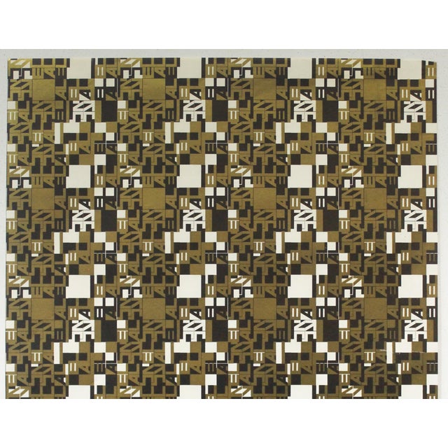 Illustration 1970's Original Travel Poster, El Al Israel Airlines - Logo in Black, White and Gold (Typographic Poster) For Sale - Image 3 of 3