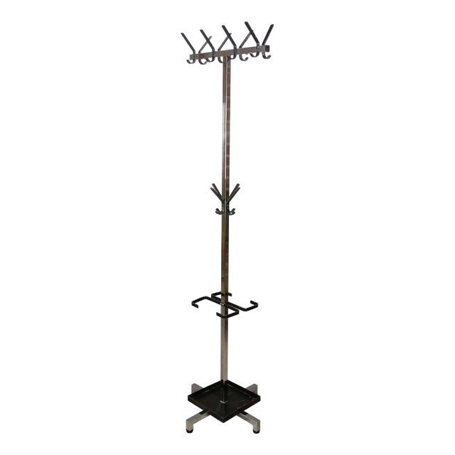 Vintage Metal Coat Rack, 1950s For Sale