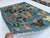 Blue Denim Blue Butterfly Moth Pictorial Hand-Knotted Wool Rug - 4'11" X 6'6" For Sale - Image 8 of 10