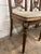 Wood Vintage French Louis XVI Style Harp Back Lyre Back Bronze Ormulu Dining Chairs For Sale - Image 7 of 14