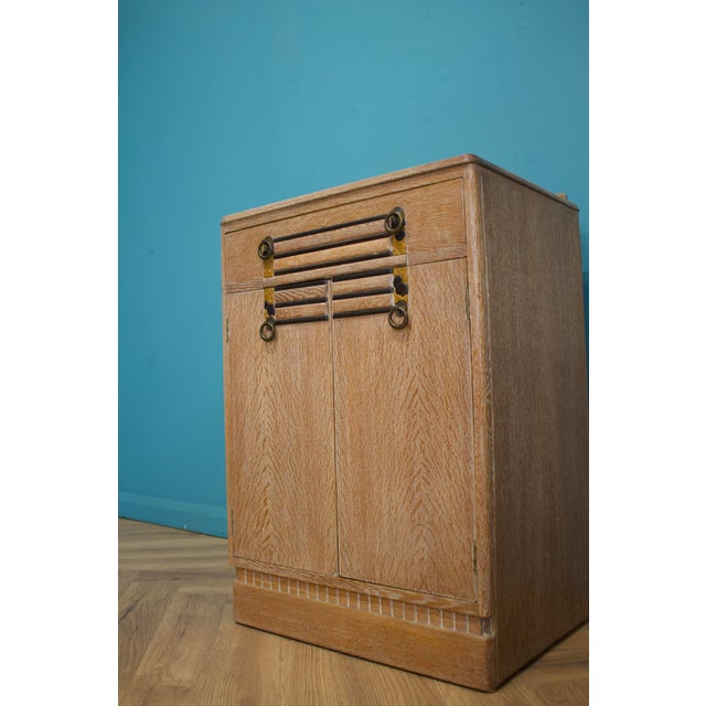 1930s Art Deco British Secret Oak Tallboy, 1930s For Sale - Image 5 of 10