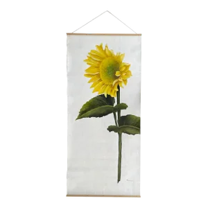 1990s Sunflower Still Life Acrylic Painting