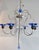 1980s Schonbek Rhiannon 6 Light Sapphire Chandelier For Sale - Image 4 of 12