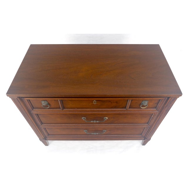 Satinwood 3 Drawers Bachelor Chest Dresser by Century Furniture MINT! For Sale - Image 6 of 13
