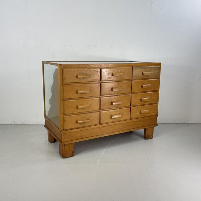 Vintage Oak Shop Counter, 1940s For Sale - Image 3 of 3
