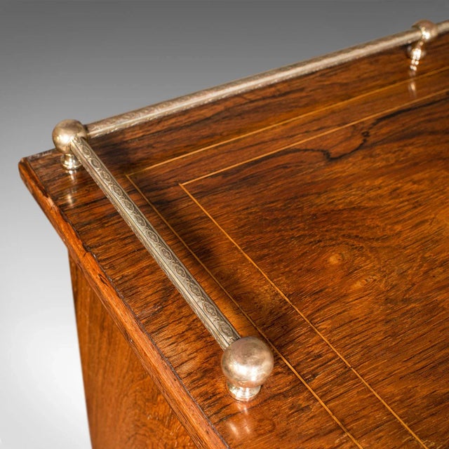 Brown 1900s Antique Victorian English Music Cabinet For Sale - Image 8 of 13