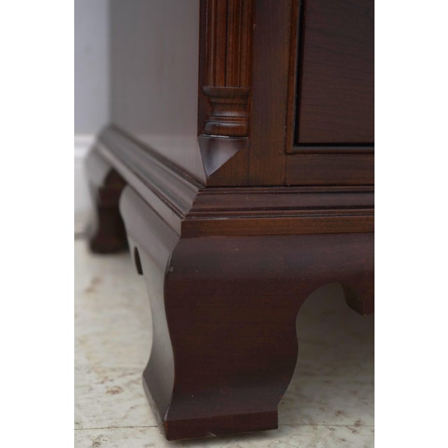 Wood Stickley Chippendale Style Solid Cherry High Chest of Drawers For Sale - Image 7 of 14