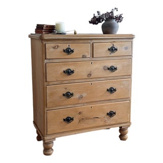 Antique English Pine Dresser, Two over Three For Sale