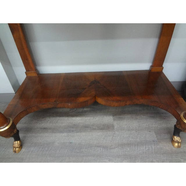 Traditional Pair of 19th Century Italian Empire Console Tables For Sale - Image 3 of 13