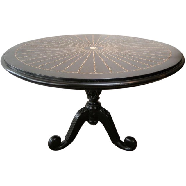 Late 19th Century 19th C. Anglo Indian Center Table For Sale - Image 5 of 6