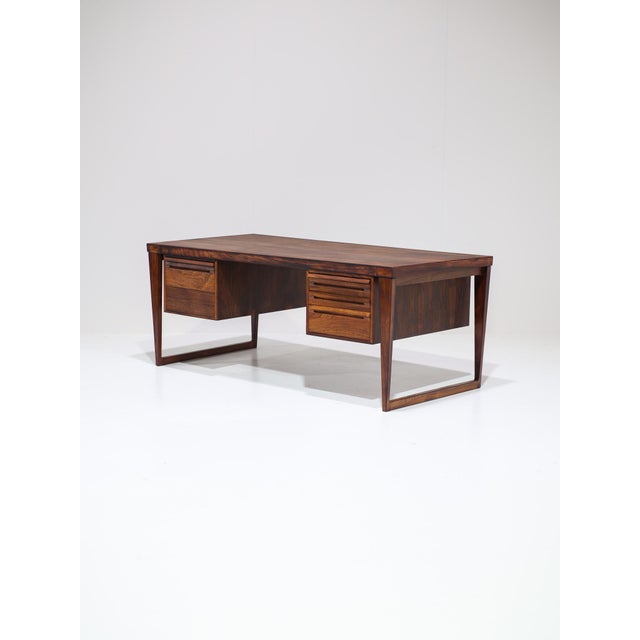 Mid-Century Modern 2-Sided Desk in Rosewood by Kai Kristiansen for FM Møbler, Denmark, 1970s For Sale - Image 3 of 18