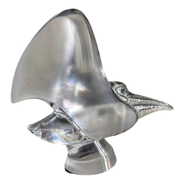 Pelican in Daum Glass by Jean Daum for Daum For Sale