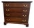 1980s Colonial Walnut Chest of Drawers For Sale