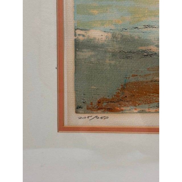 1980s "Lands End" Original Painting Serigraph of a Lighthouse Signed and Numbered by Frances Caldwell For Sale In Nashville - Image 6 of 14