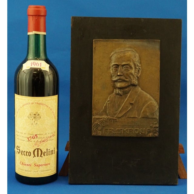 20th Century Bronze Plaque Portrait of František Škroup by Antonín Popp, Paris, 1912 For Sale - Image 11 of 18