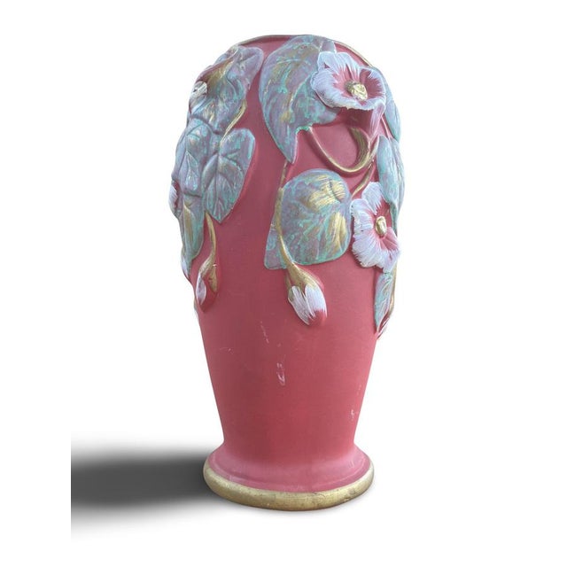 Art Nouveau Red Vase, 1890s For Sale - Image 4 of 15
