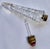 French 1800s Cut Crystal, Brass, and Pink Rhinestone Perfume Bottle - For Sale - Image 3 of 4