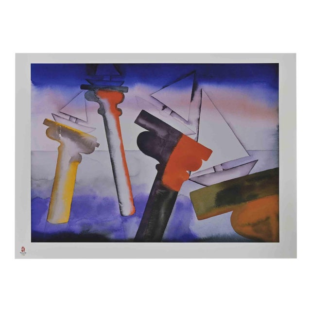 Francesco Clemente, The Past Protecting the Future, Lithograph, 2008 For Sale