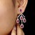 Modern Natural Ruby & Diamond Earring in 14k Gold For Sale - Image 3 of 8