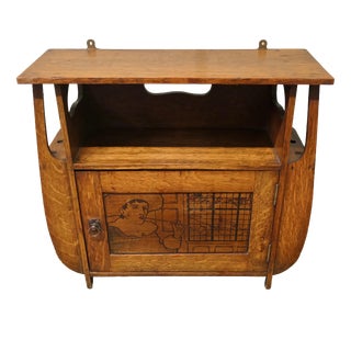 Arts and Crafts Oak Wall Cabinet, 1910 For Sale