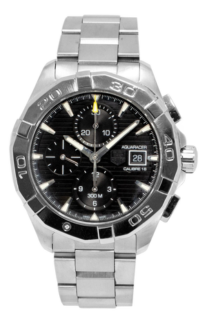 Tag Heuer Aquaracer 300m 43mm Cay2110-0 Black Dial Stainless Steel Watch