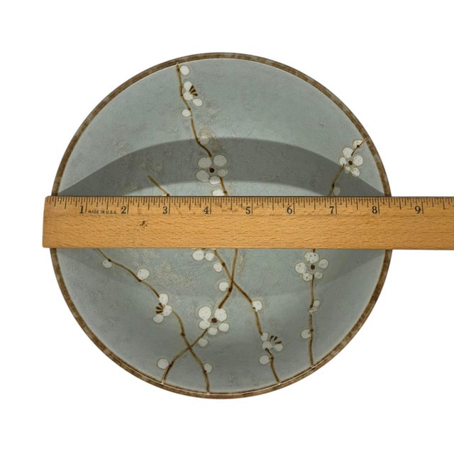 Late 20th Century Japanese Shosun Early Spring Collection Mint Large Ceramic Bowl Cherry Blossoms Design For Sale - Image 10 of 12