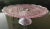 wonderful soft pink cake/cookie plater by Gorham. large, 11" acroos x 4" high