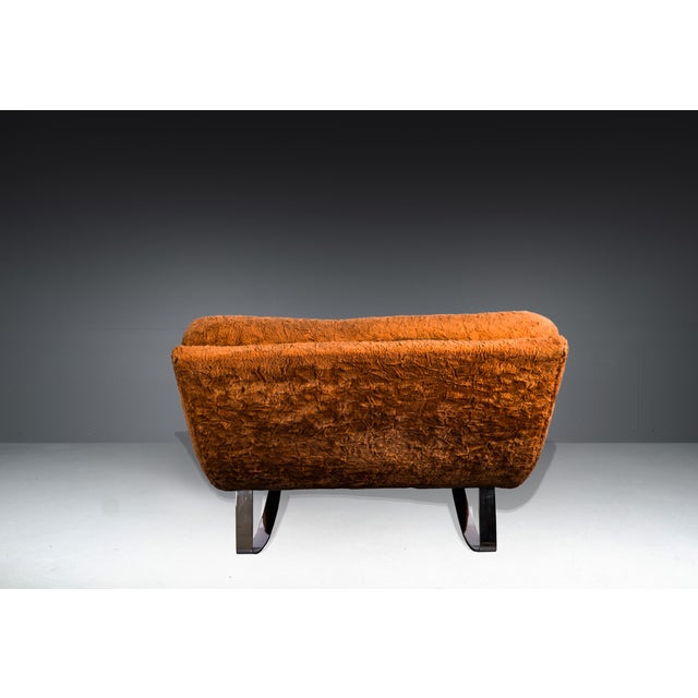 Brown Model 1264 Wave Chaise Lounge by Adrian Pearsall for Craft Associates, 1960s For Sale - Image 8 of 15