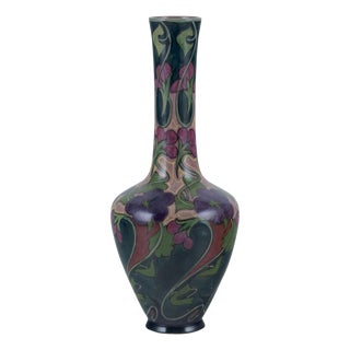 Art Nouveau Vase in Glazed Ceramic, South Holland, Zuid-Holland, Gouda, 1890s For Sale