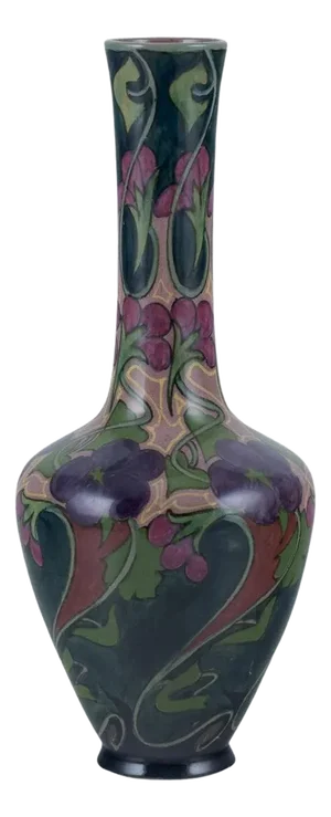 Art Nouveau Vase in Glazed Ceramic, South Holland, Zuid-Holland, Gouda, 1890s