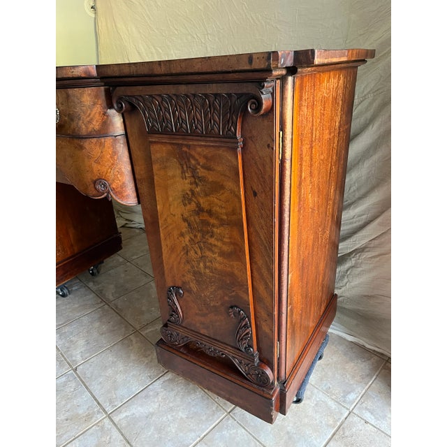 Neoclassical Antique Mahogany Sideboard Buffet For Sale - Image 3 of 17