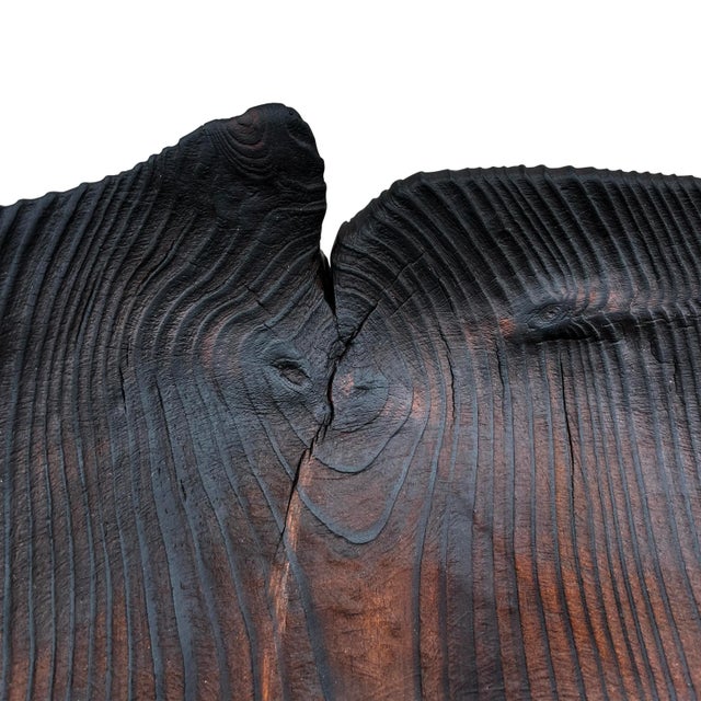 Large Japanese Yakisugi Bowl For Sale - Image 12 of 13