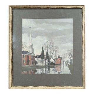 Vintage 1972 Signed Thomas Fransioli Painting For Sale