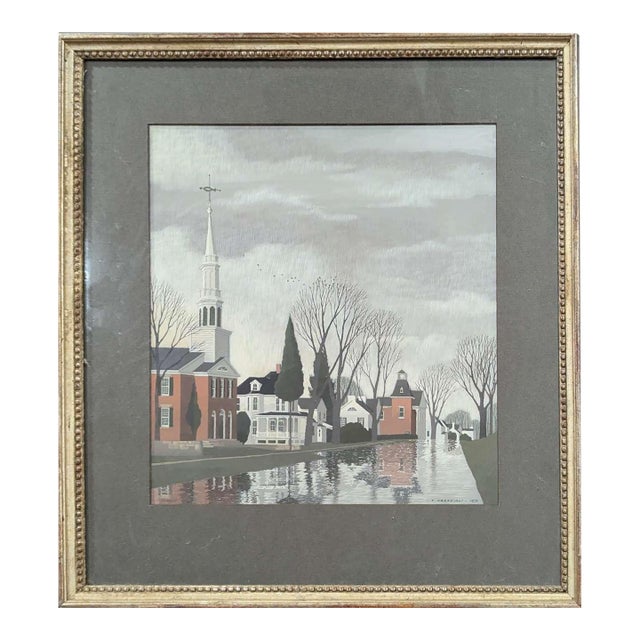 Vintage 1972 Signed Thomas Fransioli Painting For Sale