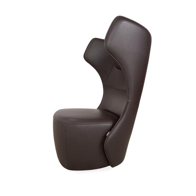 Set of Freistil 149 Chair with Ottoman in Leather by Rolf Benz For Sale - Image 12 of 15