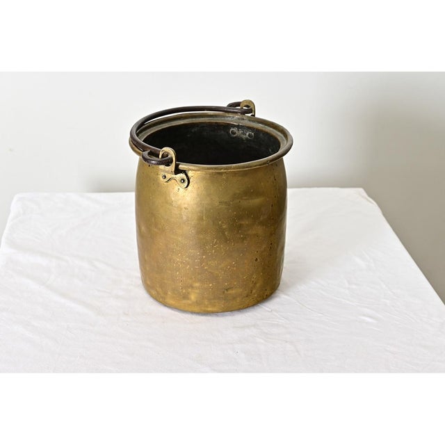 Metal French 19th Century Brass Cooking Pot For Sale - Image 7 of 9