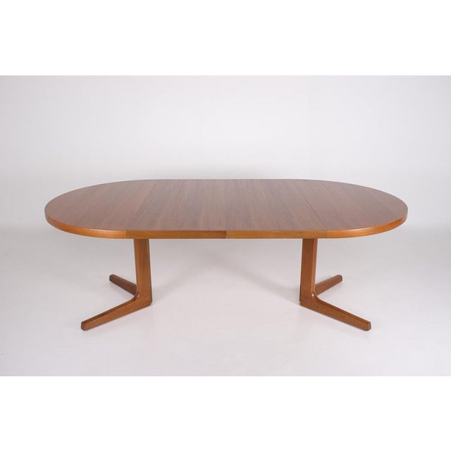 Round Teak Table with Two Extensions from AM Møbler, Denmark, 1970s For Sale - Image 9 of 12