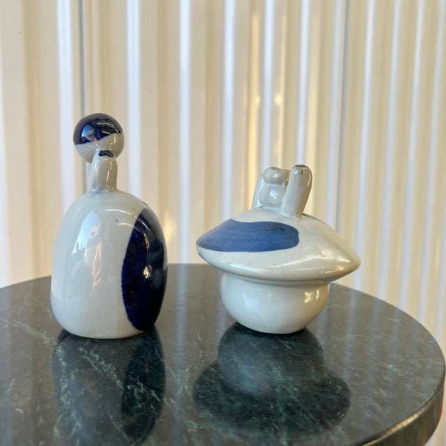 Ceramic Vintage Figurative Studio Pottery Salt and Pepper Shakers - A Pair For Sale - Image 7 of 8