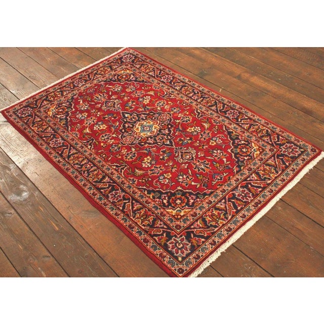 Middle Eastern Rug in Wool For Sale - Image 5 of 11