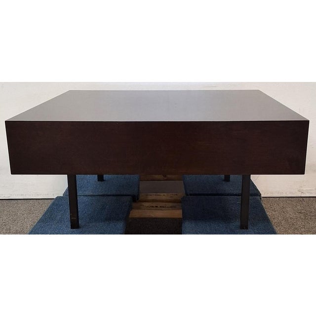 Mid-Century Modern Bespoke Wood Coffee Table For Sale - Image 3 of 8