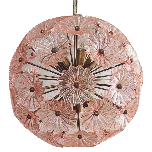 Vintage Italian Sputnik Crystal Chandelier, 1990s For Sale