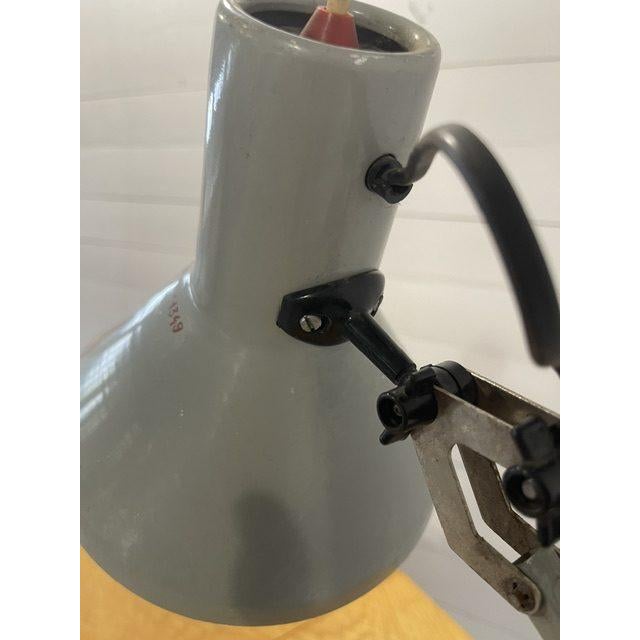 Vintage Desk Lamp in Grey, 1960s For Sale - Image 4 of 9