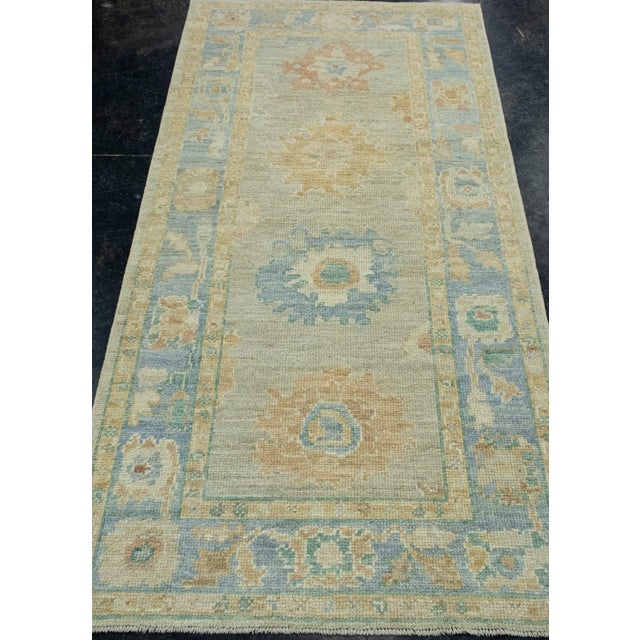 Turkish Oushak Runner Rug 3' x 6'2" #17363 Explore a curated collection of hallway runners, wool rugs, and handmade...
