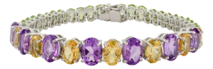 Colorful Birthstone Tennis Bracelet for Women by Carat&her