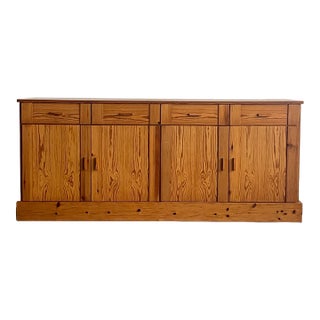 Vintage Spanish Pine Credenza, 1970s For Sale
