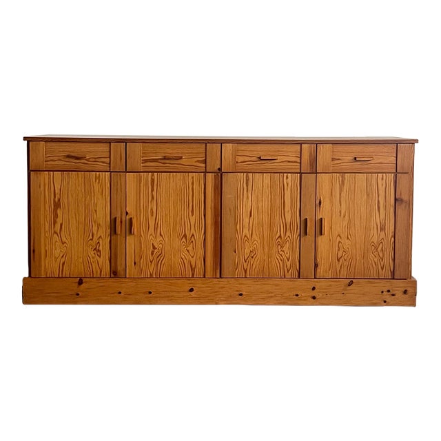Vintage Spanish Pine Credenza, 1970s For Sale